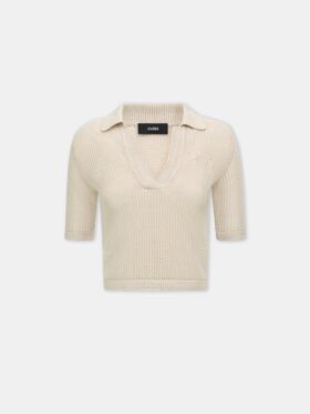 AMIRI CROCHET MESH POLO FÜR DAMEN