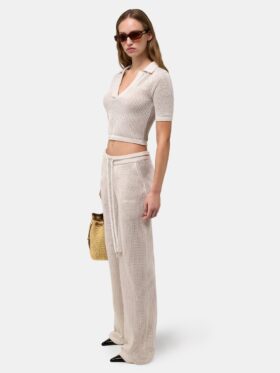AMIRI CROCHET MESH POLO FÜR DAMEN