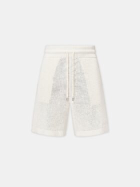 Amiri CROCHET MESH SHORT