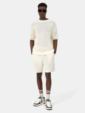 Amiri CROCHET MESH T-SHIRT