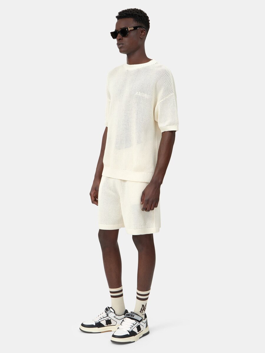Amiri CROCHET MESH T-SHIRT