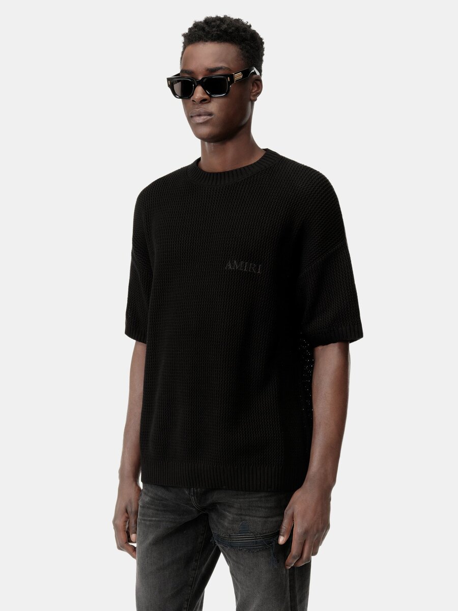 Amiri CROCHET MESH T-SHIRT