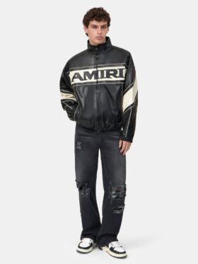 Amiri SPORT-LEDERJACKE