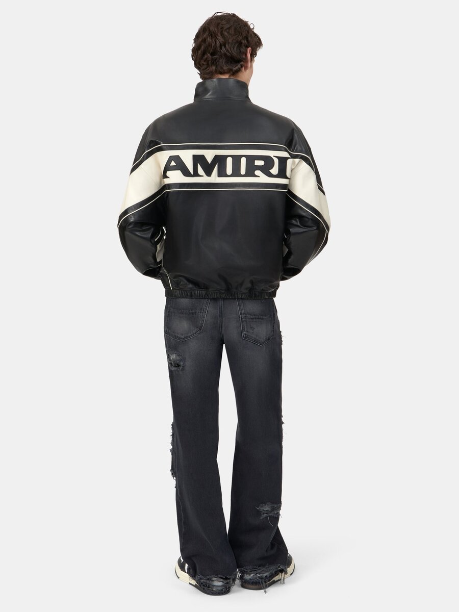 Amiri SPORT-LEDERJACKE