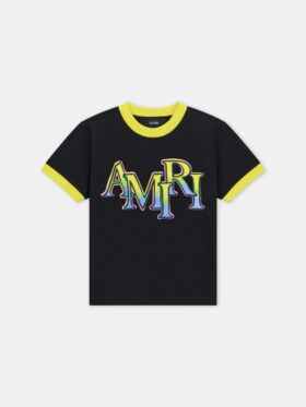 Amiri STAGGERED RINGER T-SHIRT FÜR KINDER