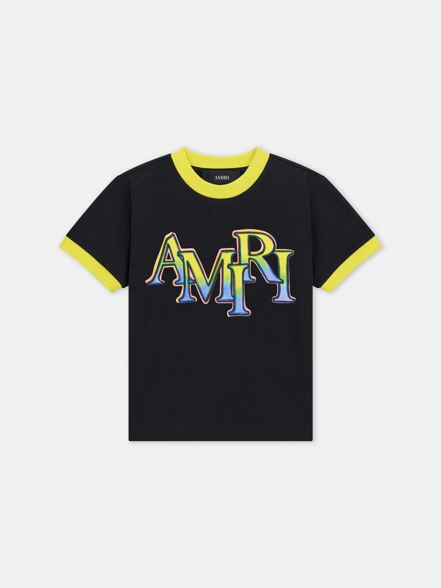Amiri STAGGERED RINGER T-SHIRT FÜR KINDER