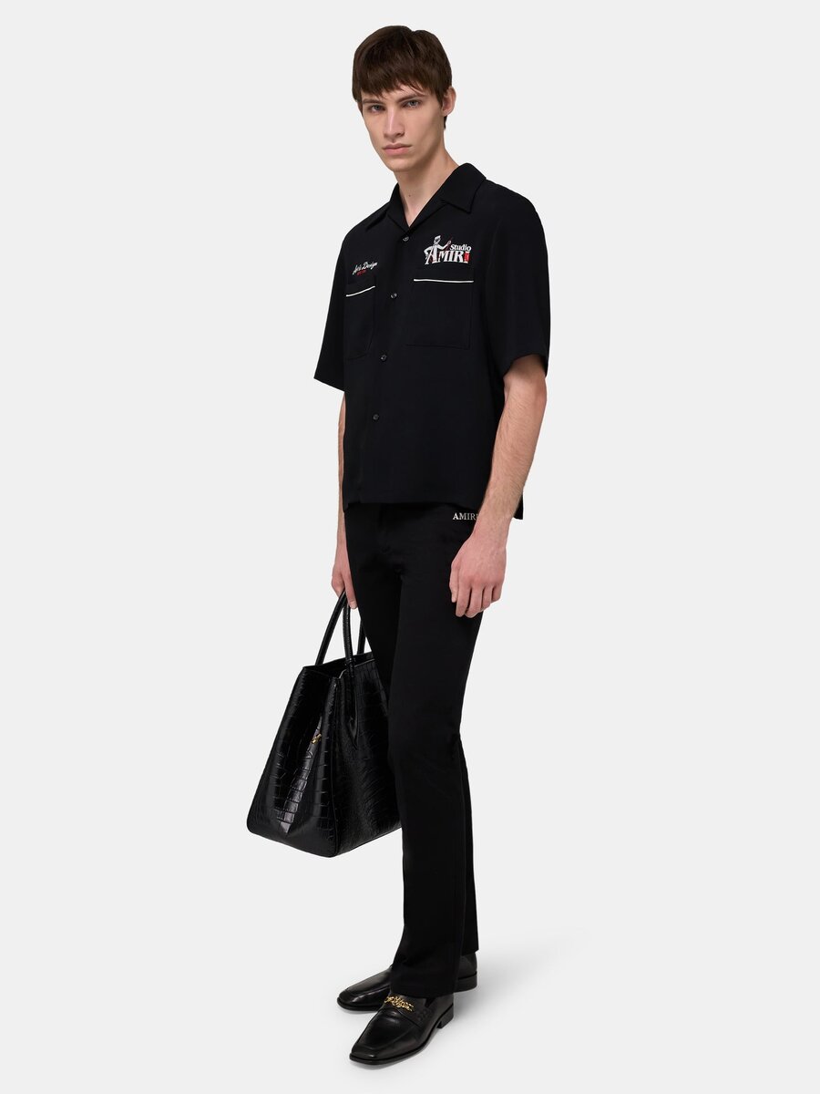 Amiri STUDIO CREPE CAMP-HEMD