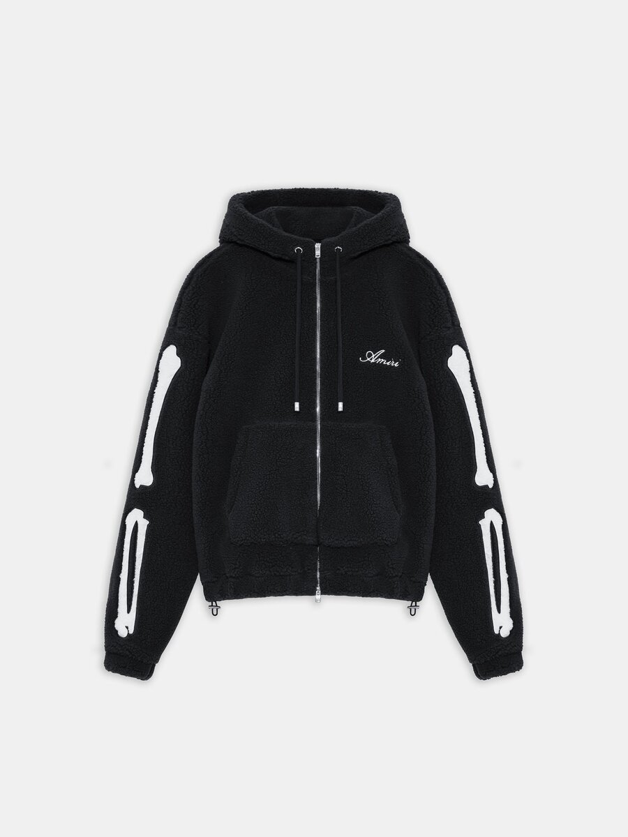 BONES FLEECE-HOODIE MIT REISSVERSCHLUSS