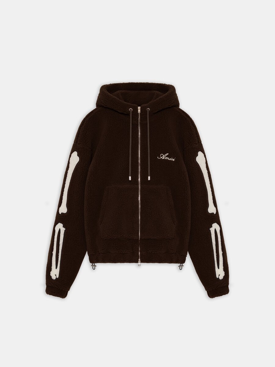 BONES FLEECE-HOODIE MIT REISSVERSCHLUSS