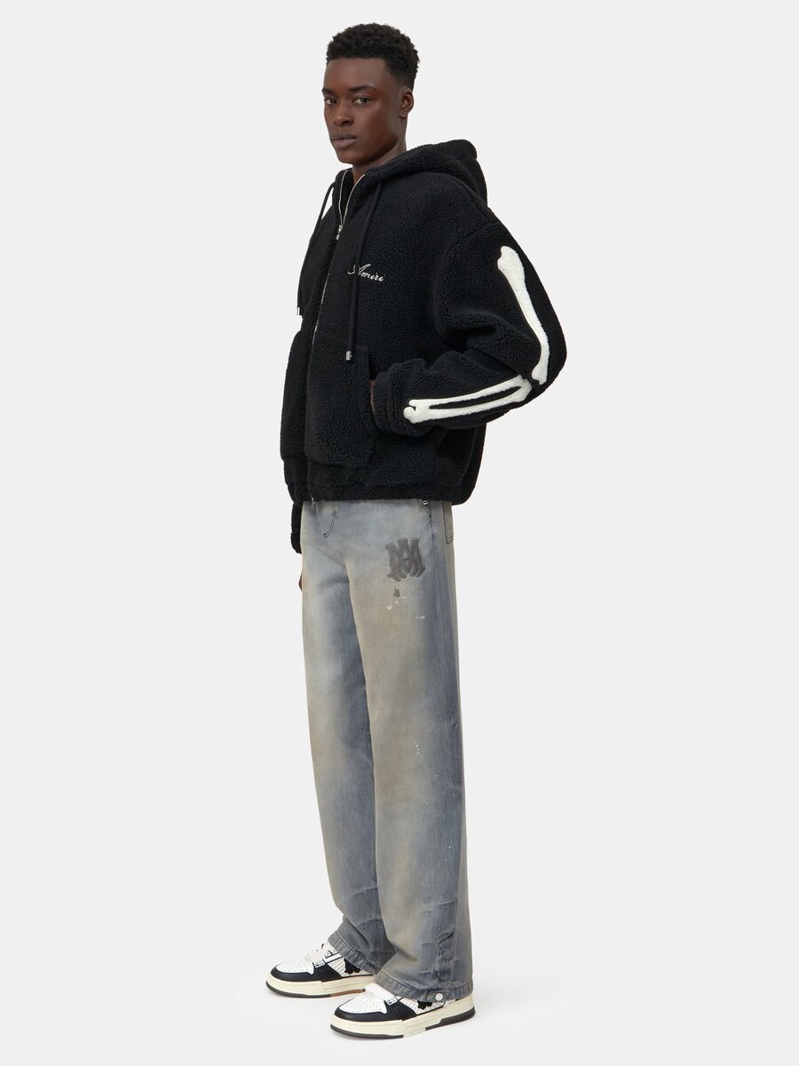 BONES FLEECE-HOODIE MIT REISSVERSCHLUSS