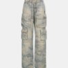 CAMO-JACQUARD-BAGGY-CARGO-JEANS