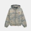 CAMO-JACQUARD-DENIM-HOODIE MIT REISSVERSCHLUSS