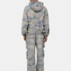 CAMO-JACQUARD-DENIM-HOODIE MIT REISSVERSCHLUSS