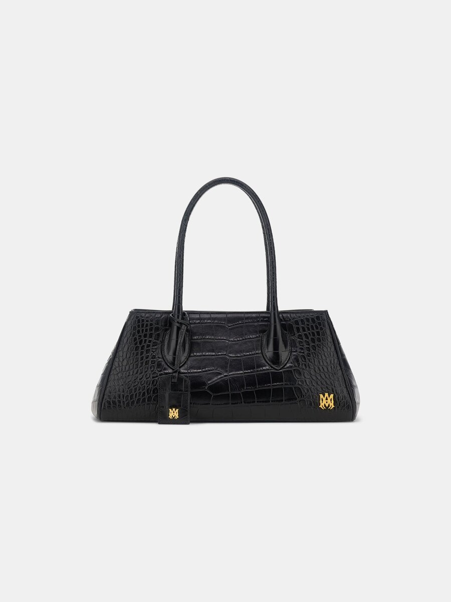 DAMEN-SCHULTERTASCHE „EMBOSSED CROC HONEY 40“