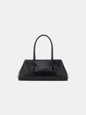 DAMEN-SCHULTERTASCHE „EMBOSSED CROC HONEY 40“