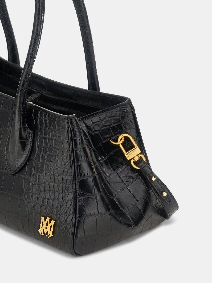 DAMEN-SCHULTERTASCHE „EMBOSSED CROC HONEY 40“