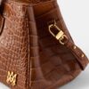 DAMEN-SCHULTERTASCHE „EMBOSSED CROC HONEY 40“