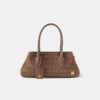 DAMEN-SCHULTERTASCHE „SUEDE CROC HONEY 40“