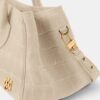 DAMEN-SCHULTERTASCHE „SUEDE CROC HONEY 40“