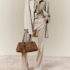 DAMEN-SCHULTERTASCHE „SUEDE CROC HONEY 40“