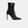 DAMEN-STILETTO-STIEFEL „MA“ MIT KROKODIL-PRÄGUNG