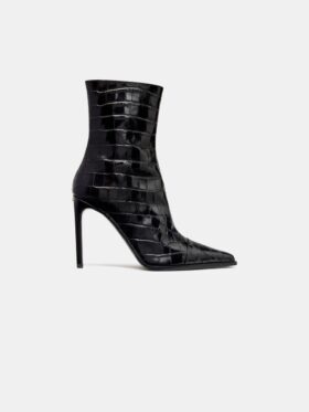 DAMEN-STILETTO-STIEFEL „MA“ MIT KROKODIL-PRÄGUNG