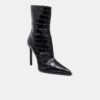 DAMEN-STILETTO-STIEFEL „MA“ MIT KROKODIL-PRÄGUNG