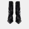 DAMEN-STILETTO-STIEFEL „MA“ MIT KROKODIL-PRÄGUNG