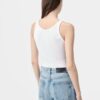 DAMEN-TANKTOP MIT „MA“-STICKEREI UND RIPPENSTRICK