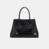 DAMEN-TOTE „EMBOSSED CROC HONEY 40“