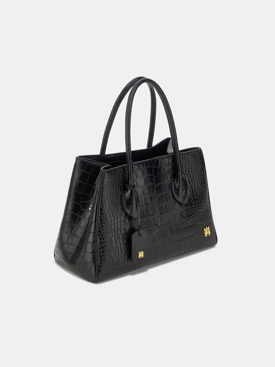 DAMEN-TOTE „EMBOSSED CROC HONEY 40“