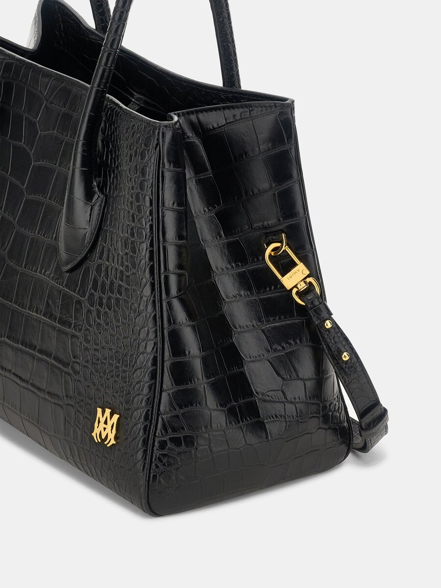 DAMEN-TOTE „EMBOSSED CROC HONEY 40“