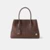 DAMEN-TOTE „SUEDE CROC HONEY 40“