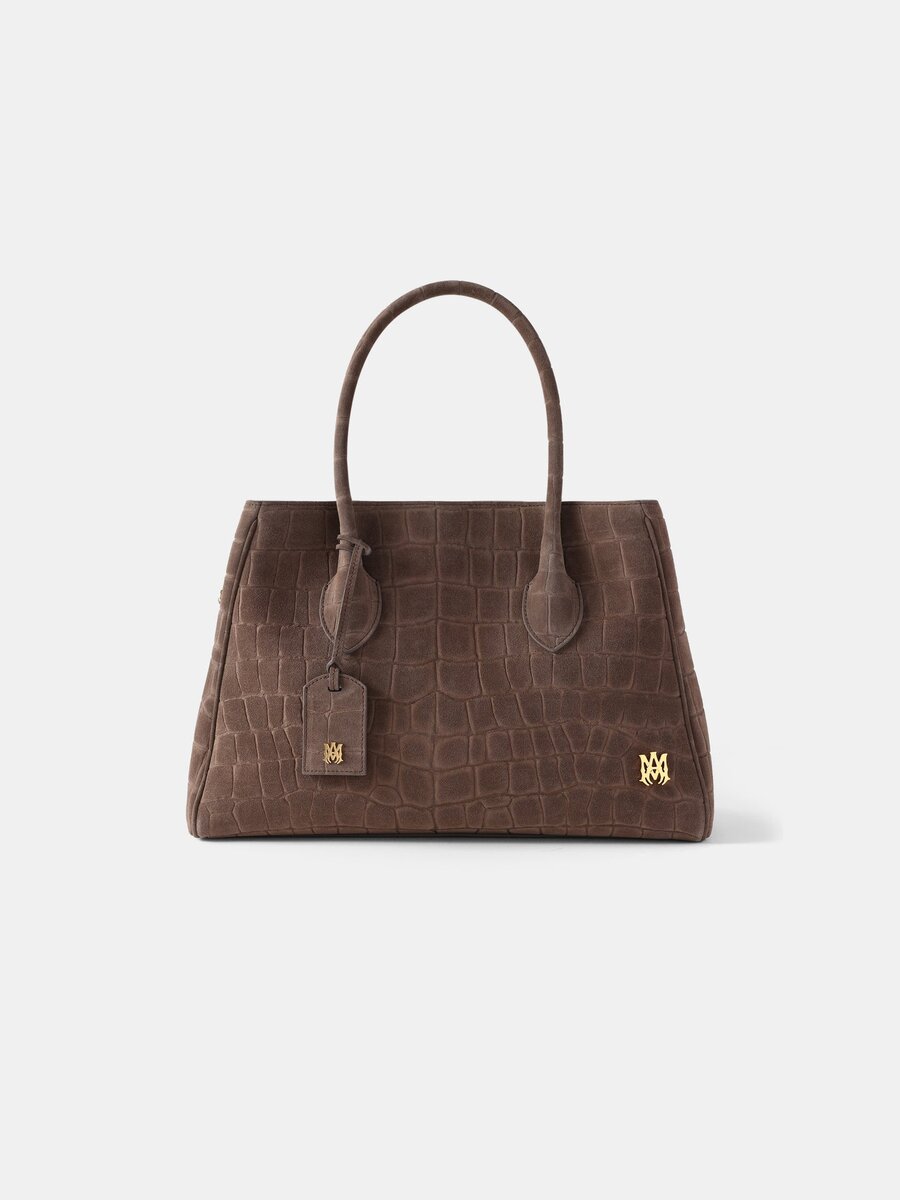 DAMEN-TOTE „SUEDE CROC HONEY 40“