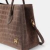 DAMEN-TOTE „SUEDE CROC HONEY 40“