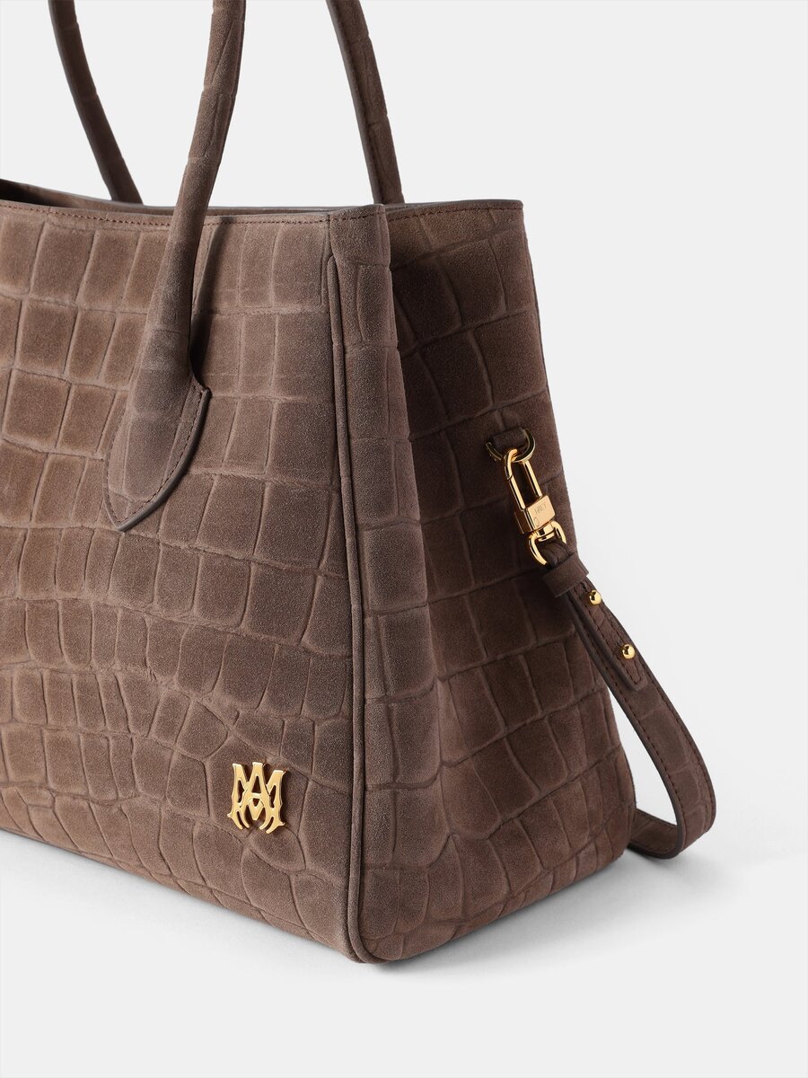 DAMEN-TOTE „SUEDE CROC HONEY 40“