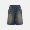 DENIM-SHORTS MIT ZIEHSNUR