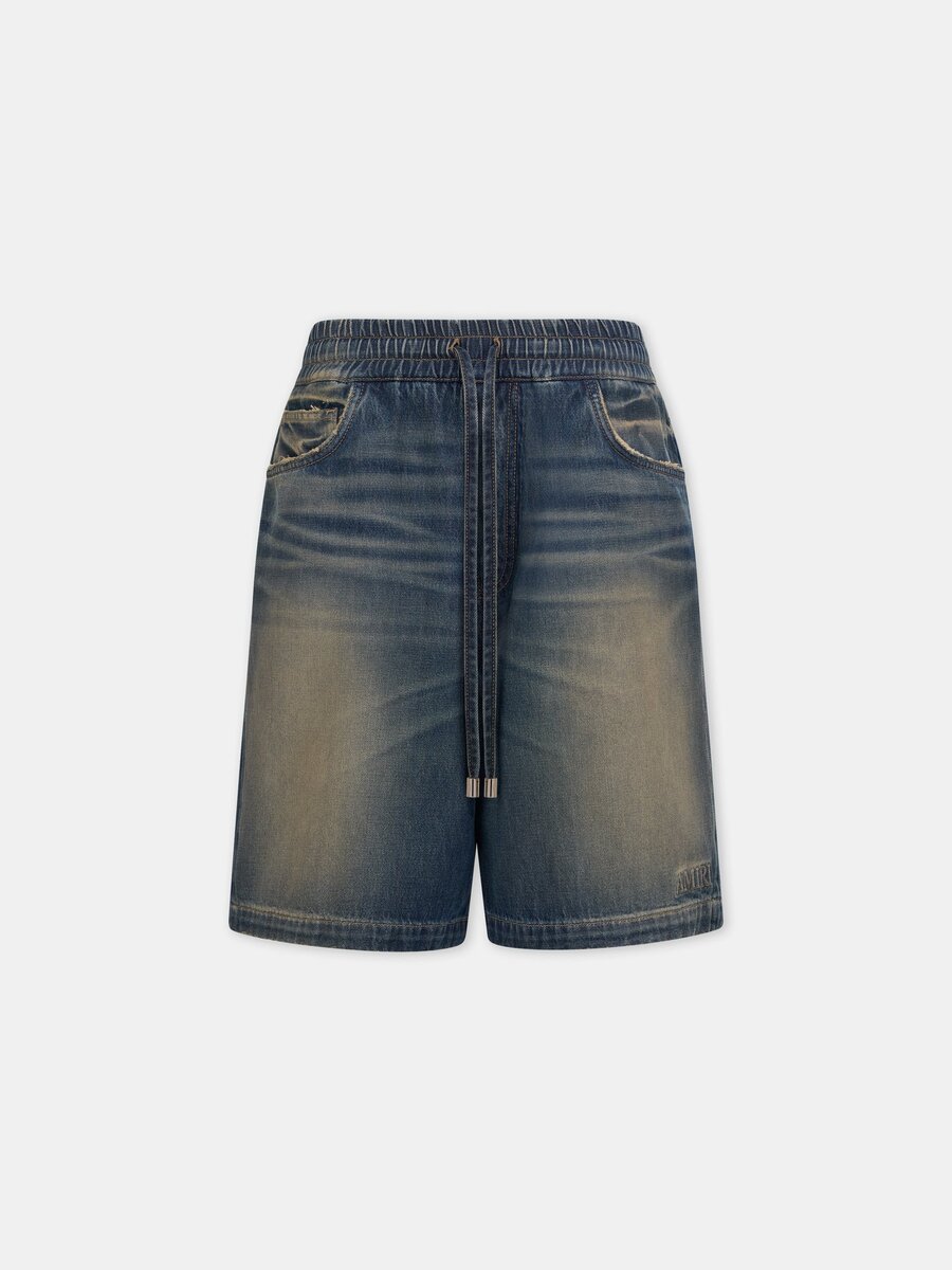 DENIM-SHORTS MIT ZIEHSNUR