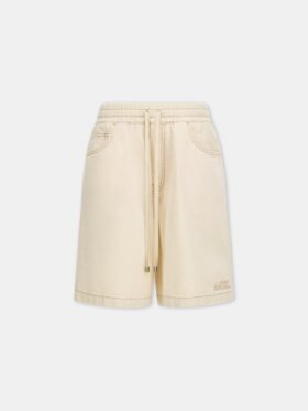 DENIM-SHORTS MIT ZIEHSNUR