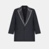 EINREIHIGER BLAZER MIT VERZIERTEM REVERS