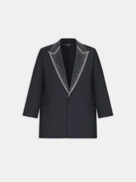 EINREIHIGER BLAZER MIT VERZIERTEM REVERS