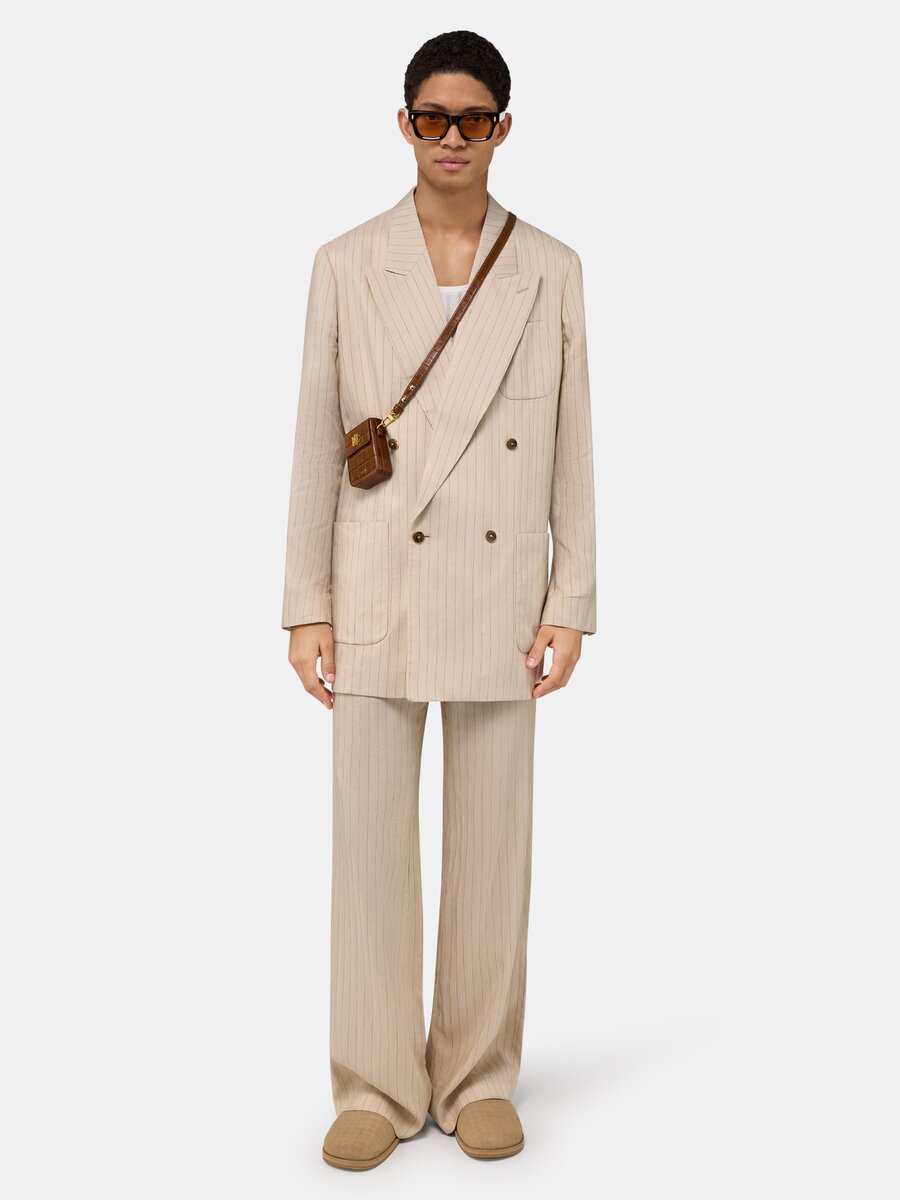 GESTREIFTE TAILLIERTE HOSE