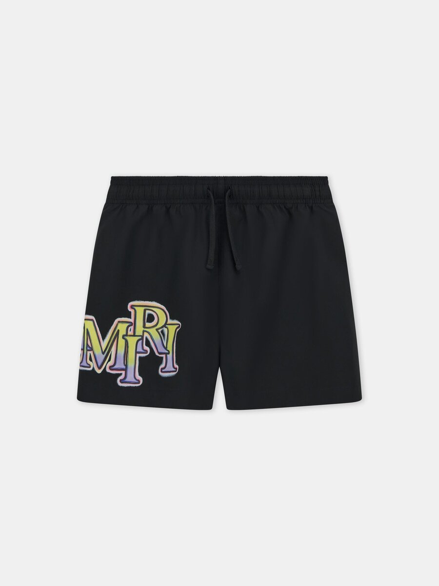 KINDER-BADEHOSE MIT VERSETZTEM LOGO