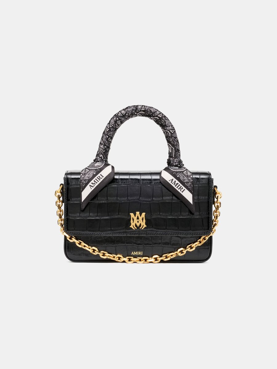 LANGES MA-TASCHE FÜR DAMEN MIT KROKODILPRÄGUNG