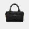 LANGES MA-TASCHE FÜR DAMEN MIT KROKODILPRÄGUNG