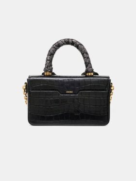 LANGES MA-TASCHE FÜR DAMEN MIT KROKODILPRÄGUNG