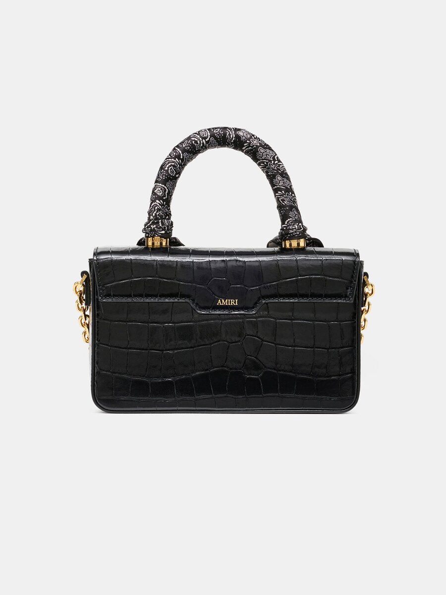 LANGES MA-TASCHE FÜR DAMEN MIT KROKODILPRÄGUNG