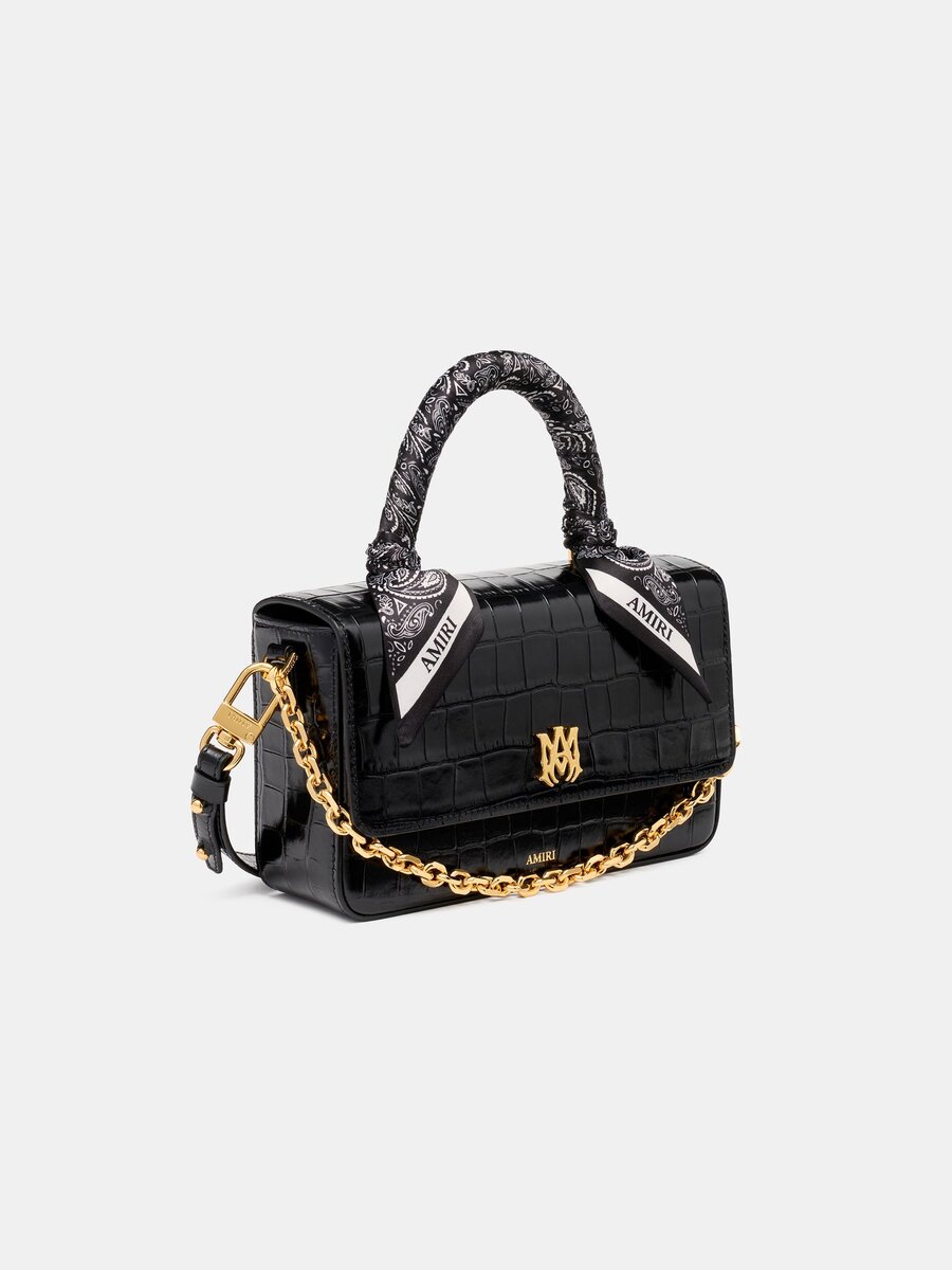 LANGES MA-TASCHE FÜR DAMEN MIT KROKODILPRÄGUNG