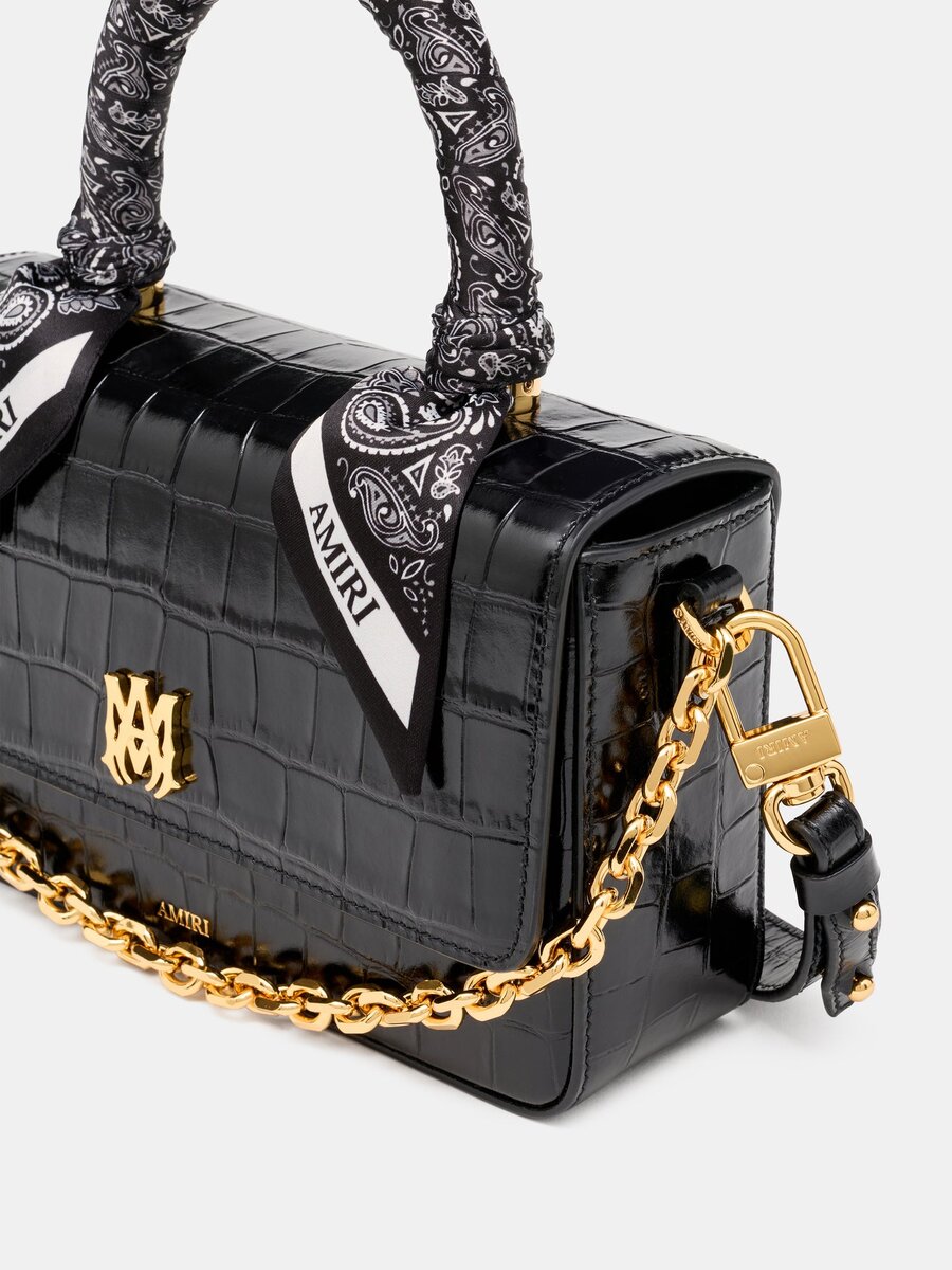 LANGES MA-TASCHE FÜR DAMEN MIT KROKODILPRÄGUNG