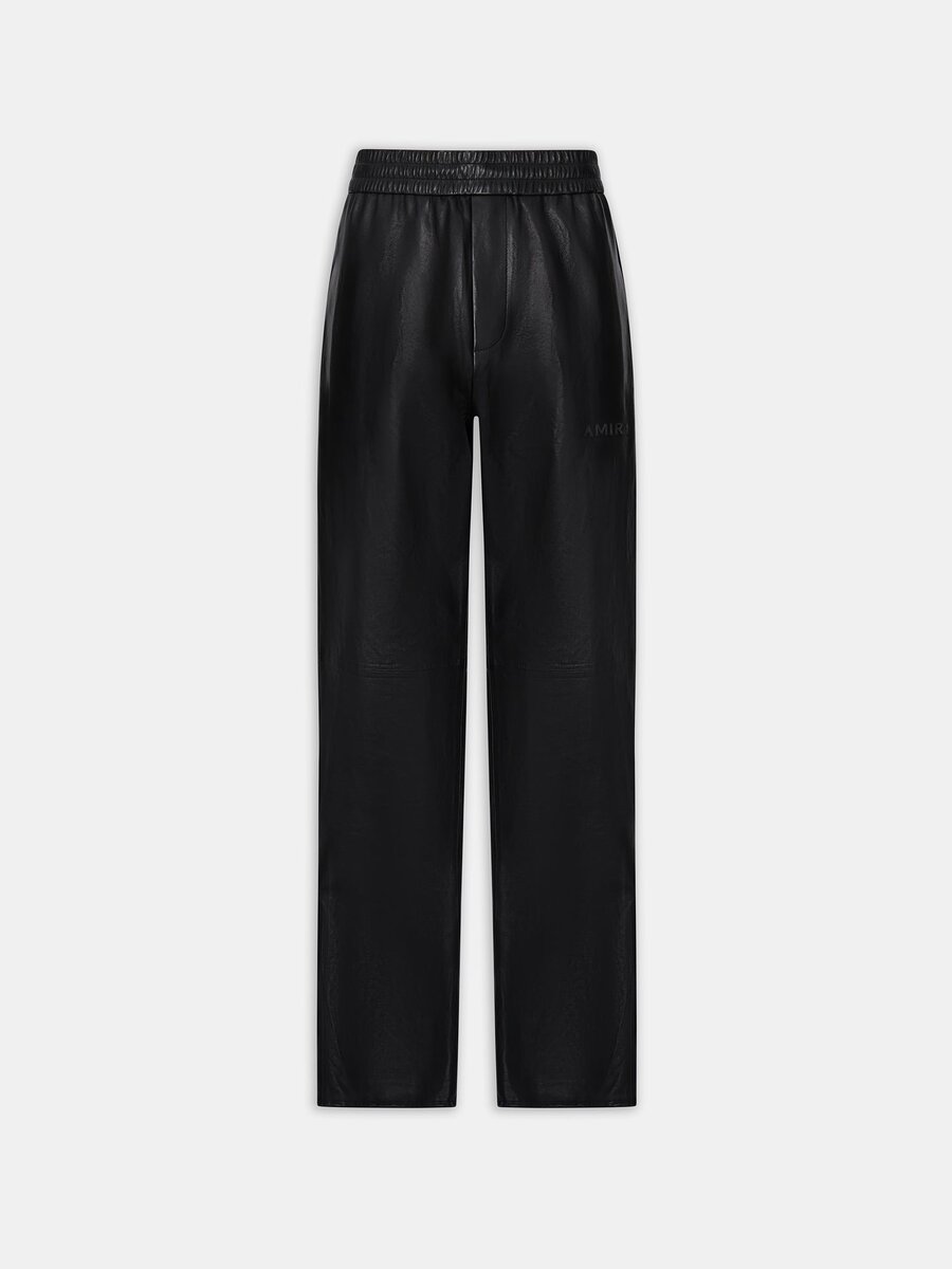 LEDER-JOGGINGHOSE